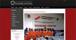 Desktop Screenshot of eisandblasting.co.za