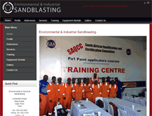 Tablet Screenshot of eisandblasting.co.za